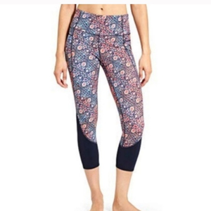 Athleta Indigo Shores High‎ Rise Chaturanga Capri SZ XS (270)